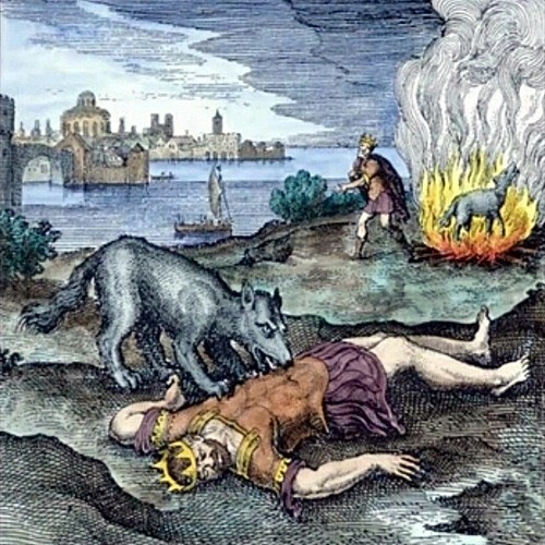 El lobo devora al rey y arde.