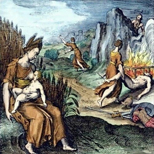 Ceres y Tetis con Triptólemo y Aquiles.